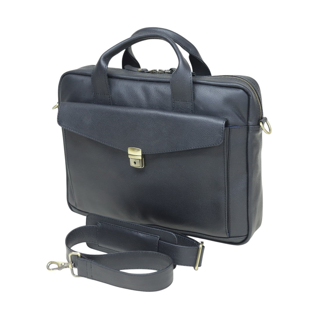 The Vanguard Leather Messenger Briefcase