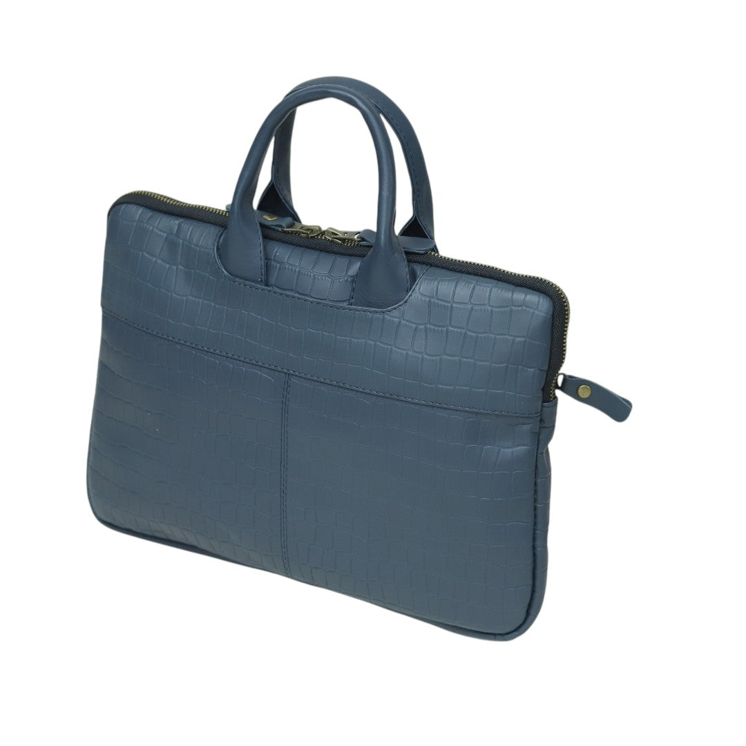 The Executive Croc Sleeve – Prussian Blue