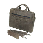 The Nomad Hunter Briefcase – Distressed Olive-Brown