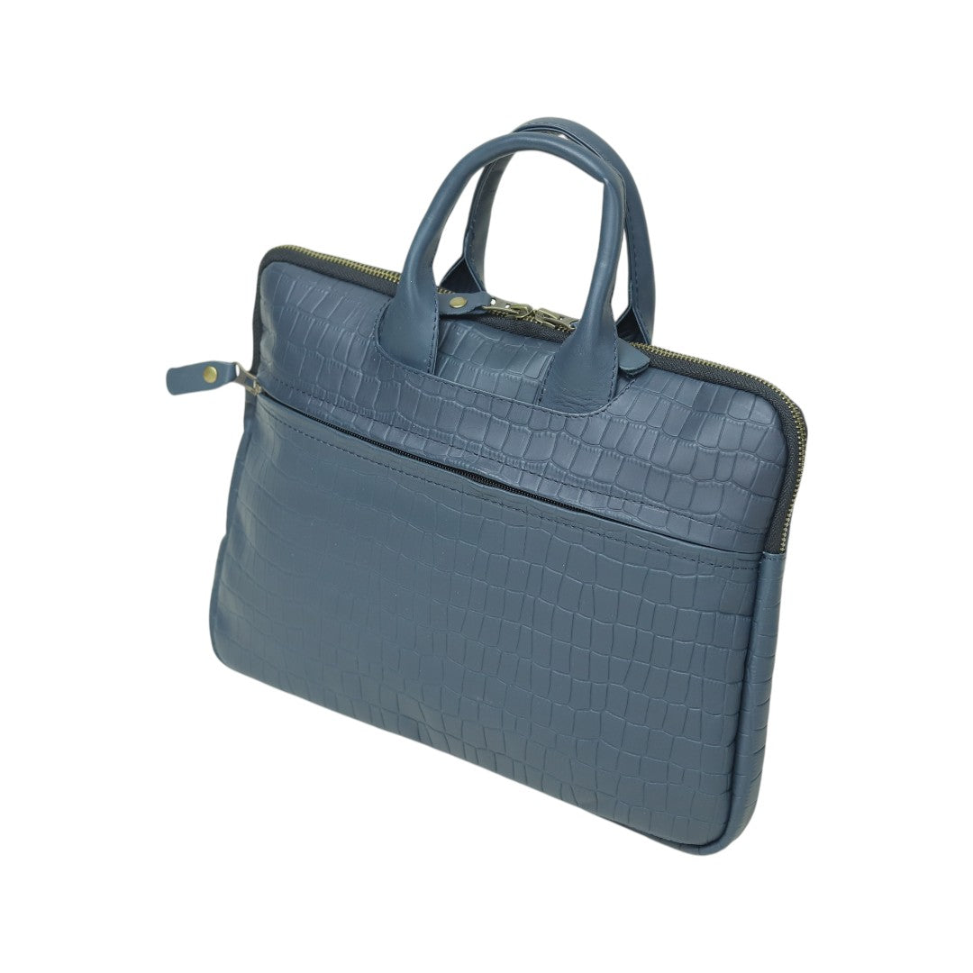The Executive Croc Sleeve – Prussian Blue