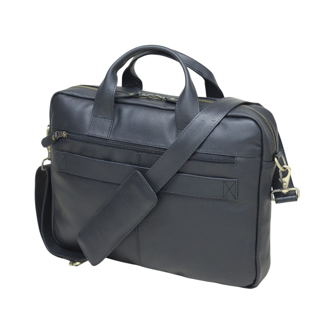 The Vanguard Leather Messenger Briefcase