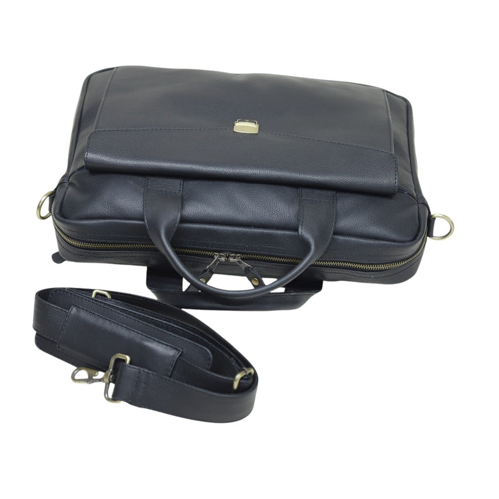 The Vanguard Leather Messenger Briefcase