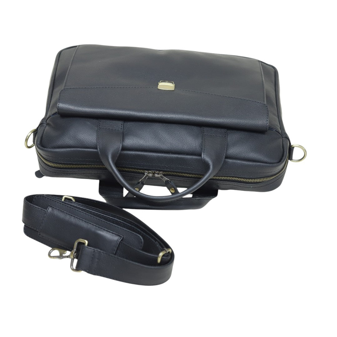 The Vanguard Leather Messenger Briefcase