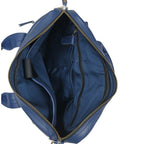 The Atlas Leather Laptop Bag — Cobalt Blue
