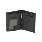 Multi-Storage Textured Leather Book Wallet