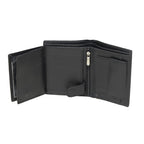 Multi-Storage Textured Leather Book Wallet