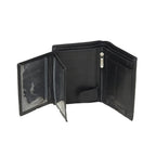 Multi-Storage Textured Leather Book Wallet