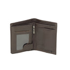 Multi-Storage Textured Leather Book Wallet