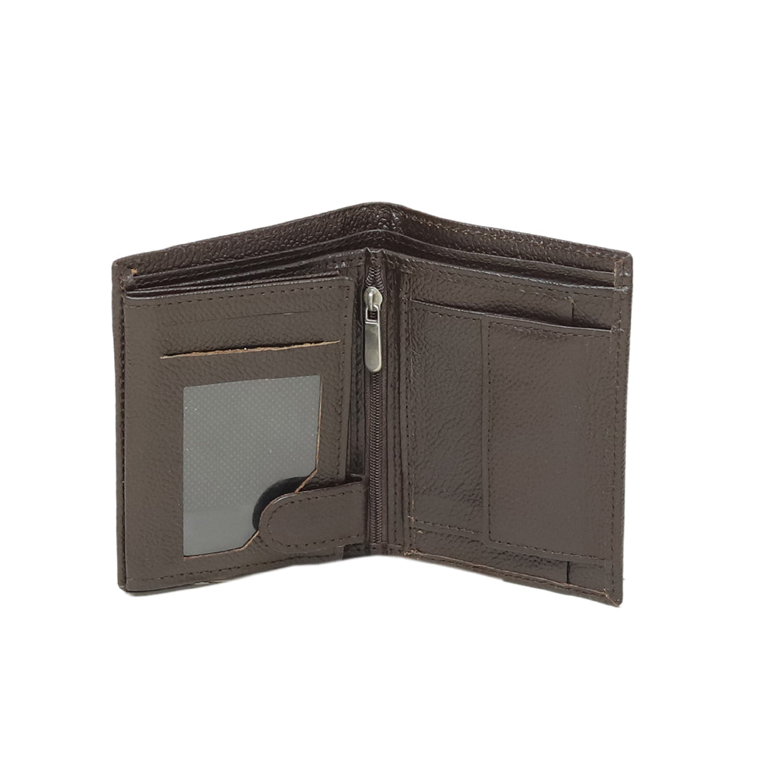 Multi-Storage Textured Leather Book Wallet