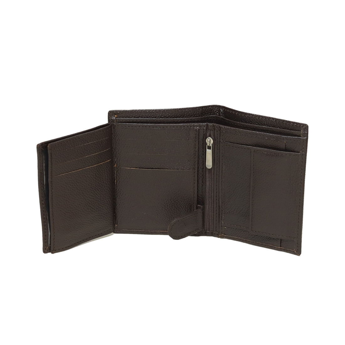 Multi-Storage Textured Leather Book Wallet