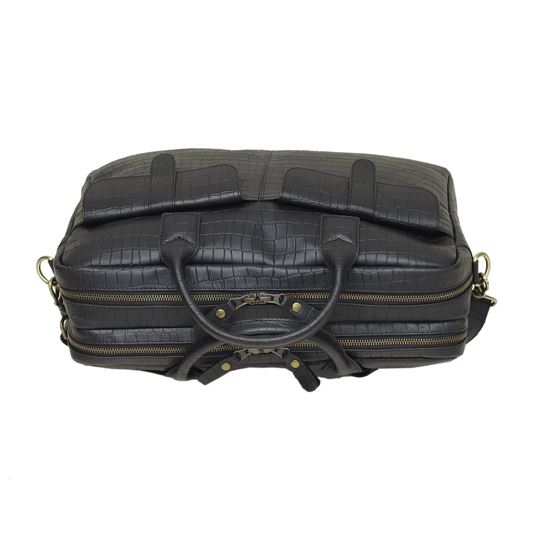 The Sovereign Croc Sleeve – Onyx Black