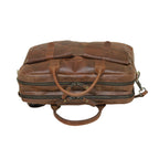 The Executive Croc Briefcase – Mahogany Brown
