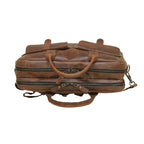 The Executive Croc Briefcase – Mahogany Brown