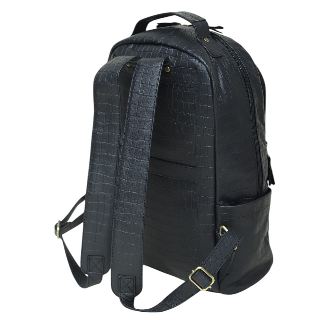 The Noir Croc Executive Backpack