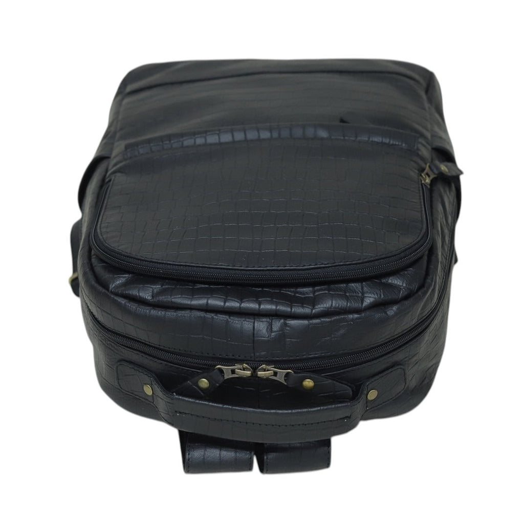 The Noir Croc Executive Backpack