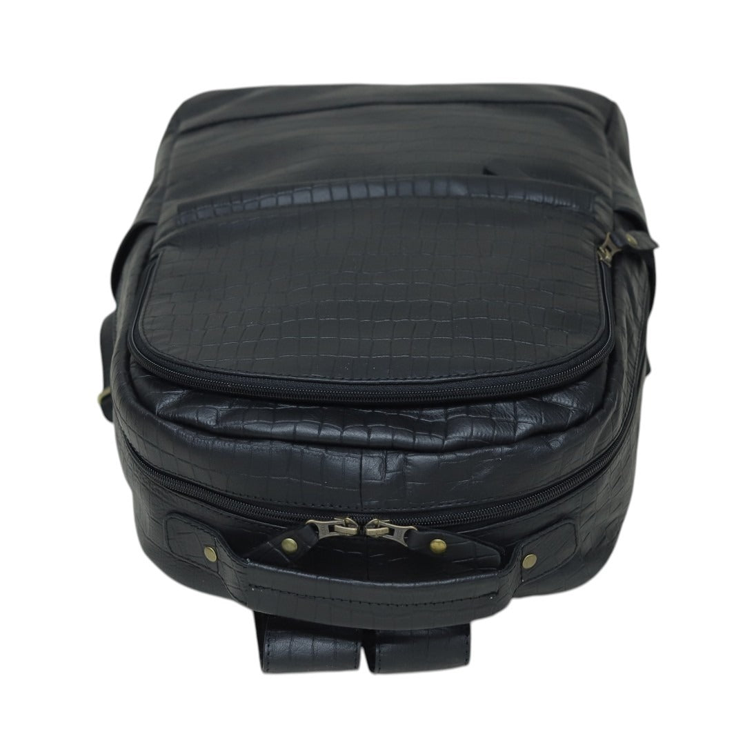 The Noir Croc Executive Backpack