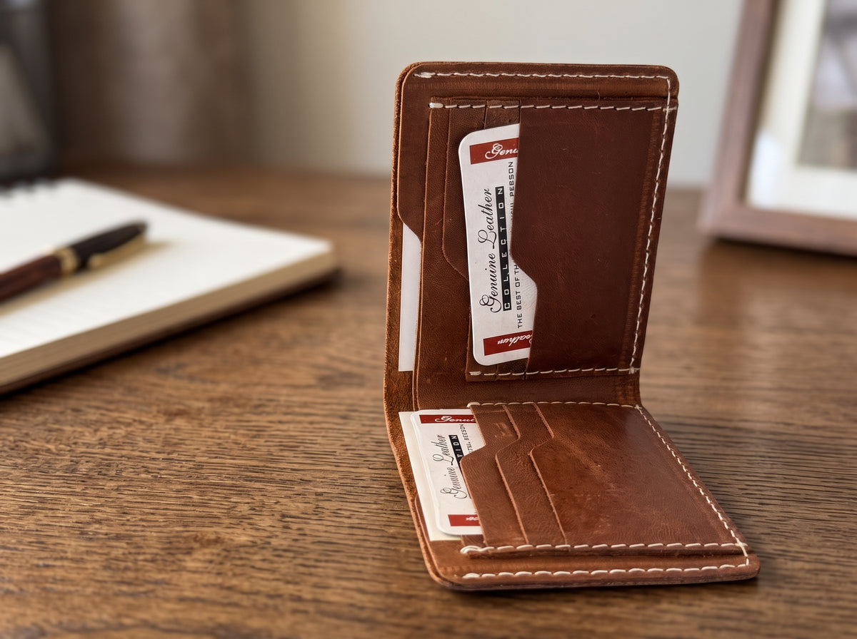 The Heritage Bifold | 100% Full Crazy Horse Leather Wallet